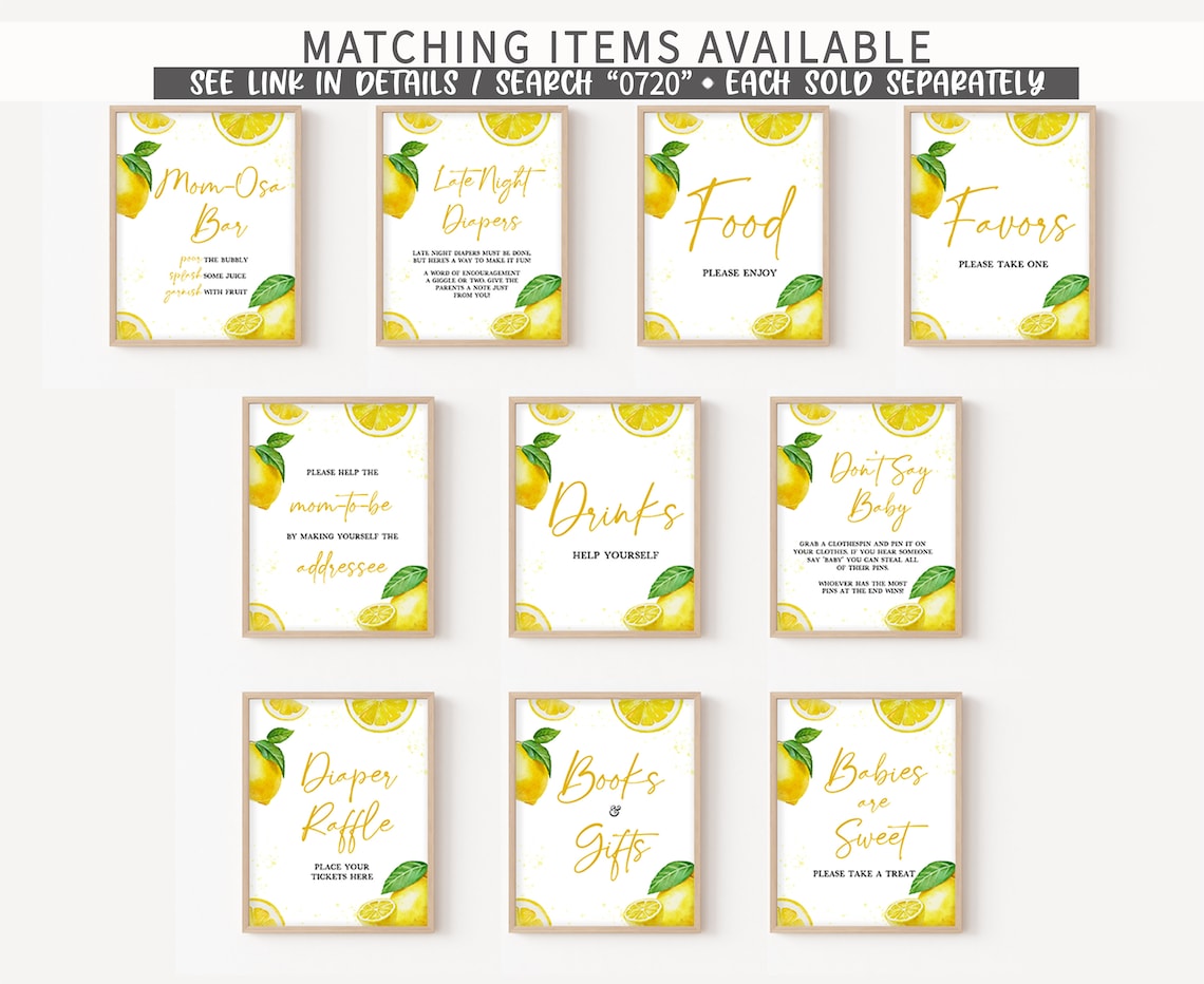 Editable Lemon Baby Shower Bottle Label, Minimalist Lemonade Baby ...