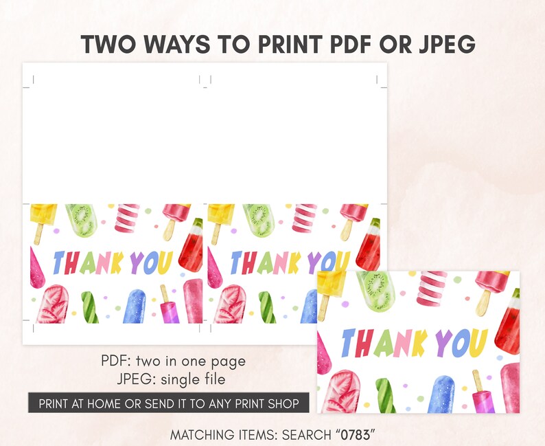 Girl Thank You Card