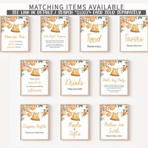 A Little Cutie Baby Shower Signs