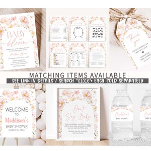 matching items available for a baby shower