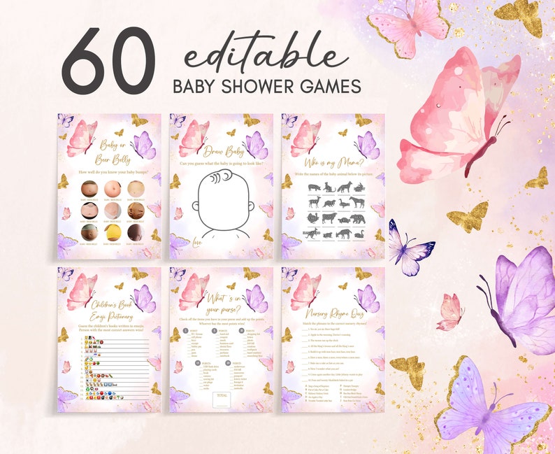 a list of games for a baby shower