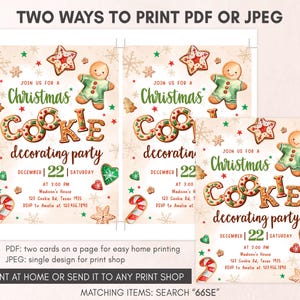 Cookie Decorating Invitation Template