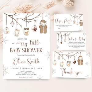 A Merry Little Baby Invitation Set