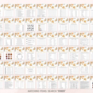 Citrus Baby Shower Game Pack
