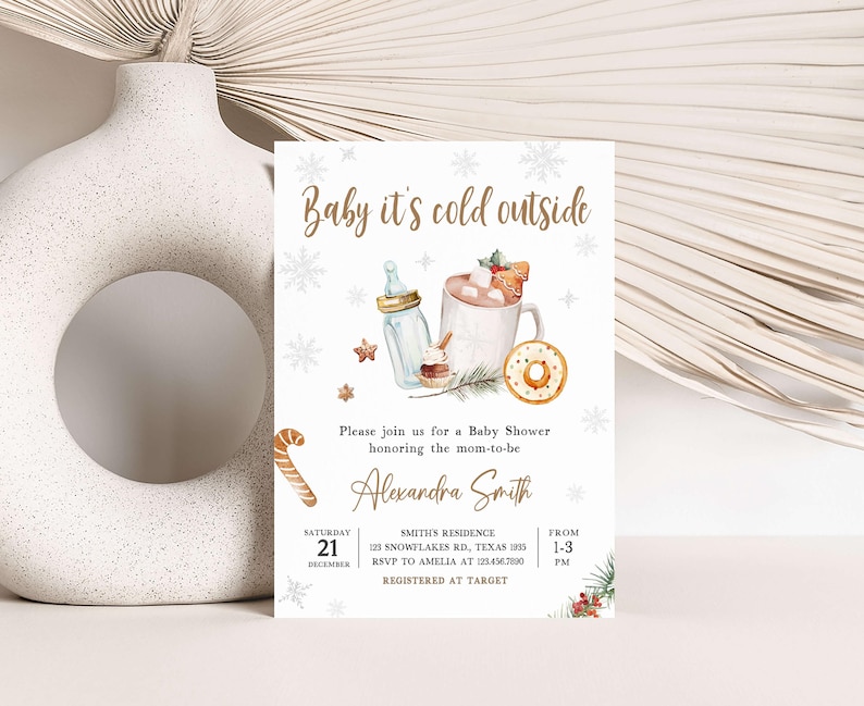 Winter Baby Shower Invitation