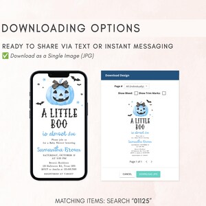 Minimalist A Little Boo Mobile Evite