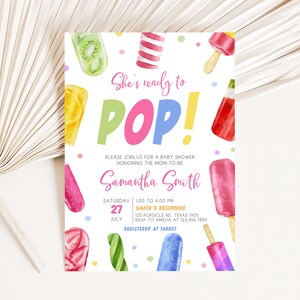 Popsicle Invitation