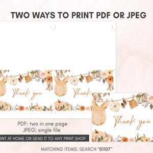 two ways to print a thank card