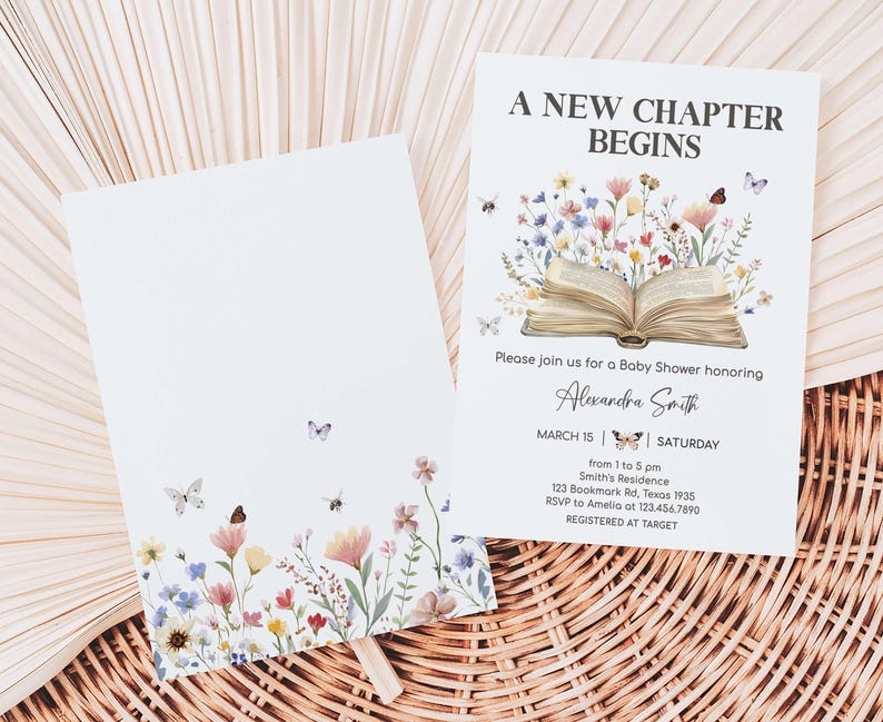Storybook Baby Shower Invite