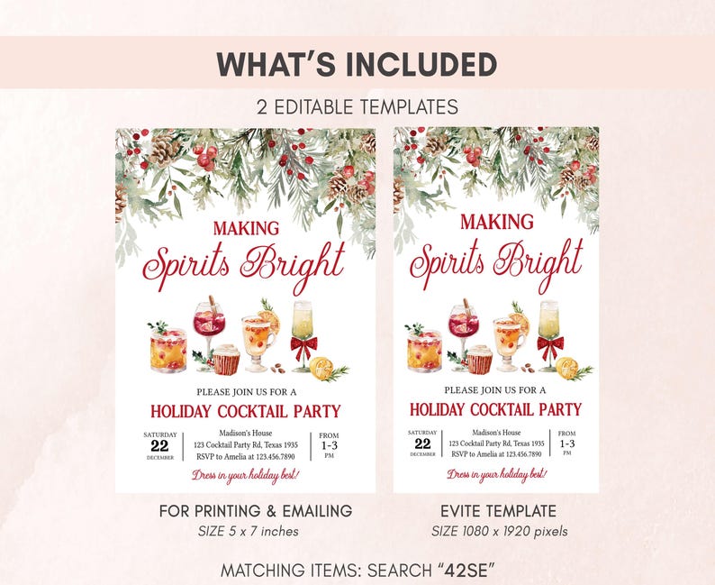 Making Spirits Invitation Set