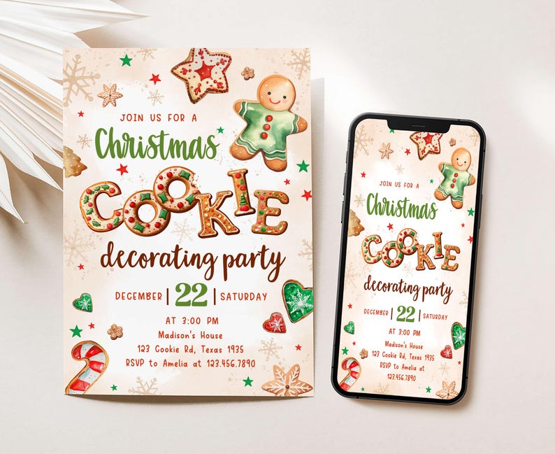 Cookie Decorating Invite