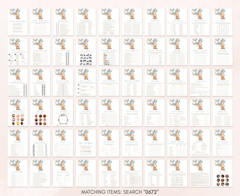 a poster with a bunch of different things on it