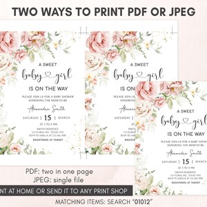 two ways to print for a baby shower