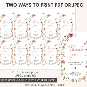 two ways to print a thank card for a friend