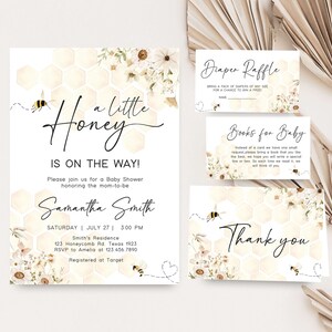 Honey Bee Invitation Set