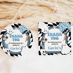 a couple of tags that are on a bed