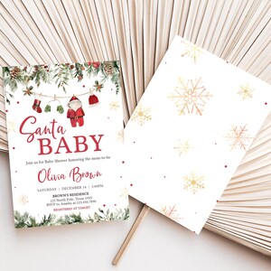 Santa Baby Clothes Invite