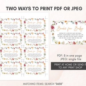 two ways to print a wedding seating card