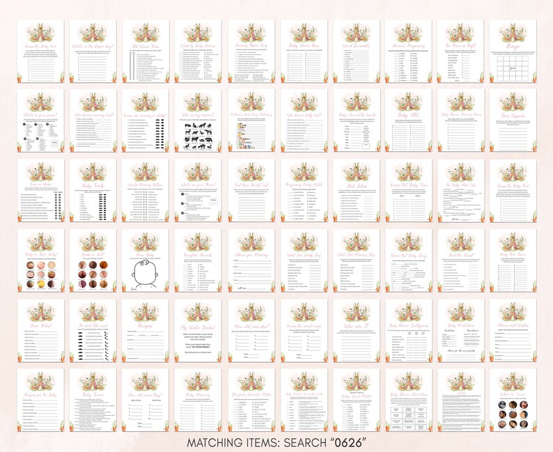 a poster with a bunch of different things on it