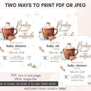 Its Cold Outside Invitation Template
