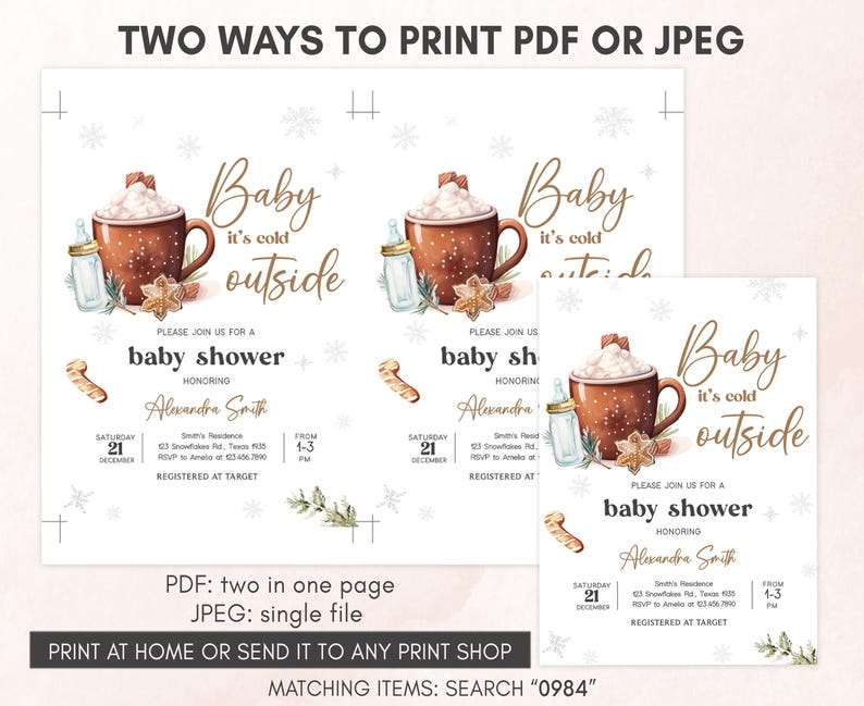 Its Cold Outside Invitation Template