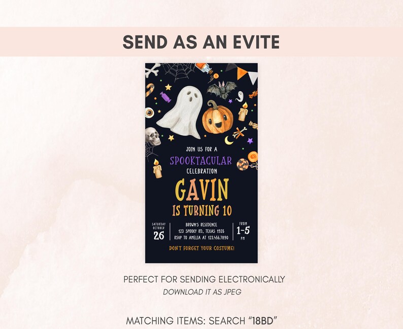 Spooky Halloween Evite