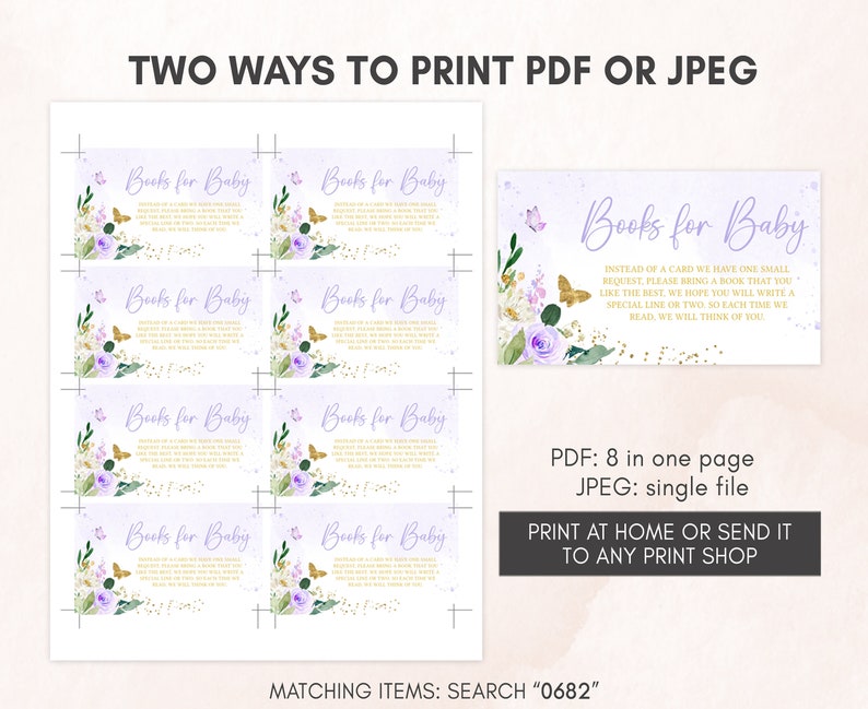 two ways to print for a baby shower