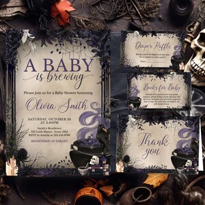 Gothic Halloween Invitation Set