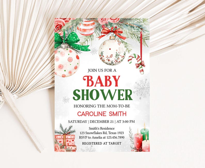Winter Baby Shower Invitation
