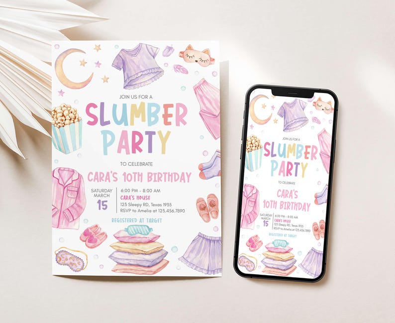 Slumber Party Invite