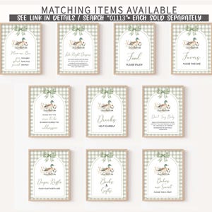 a set of eight matching items for a wedding