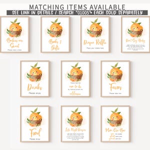 a bunch of cards with oranges on them