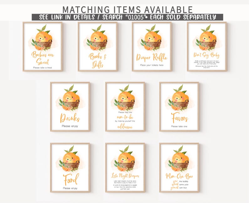 a bunch of cards with oranges on them