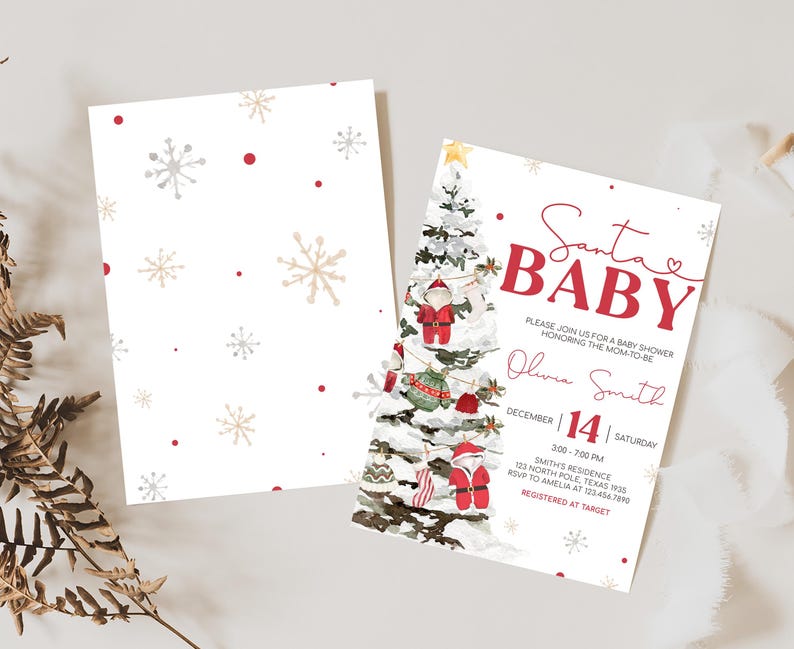Santa Baby Invite