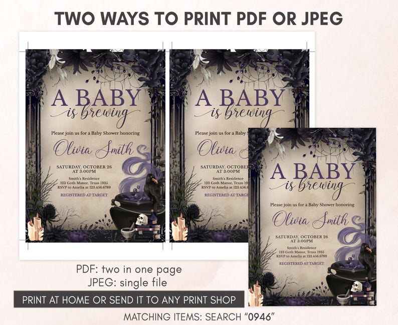 A Baby is Brewing Invitation Template