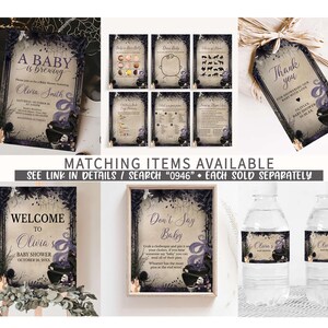 Gothic Halloween Baby Printable Templates