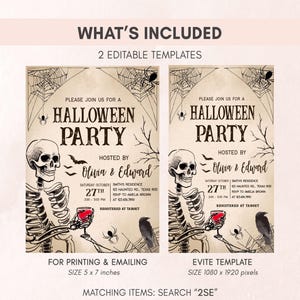 Halloween Party Invitation Set