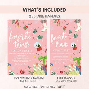Christmas Party Invitation Set