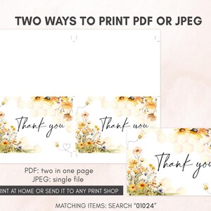 two ways to print a thank card