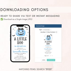 Minimalist A Little Boo Mobile Evite