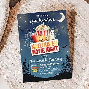 Halloween Movie Invitation