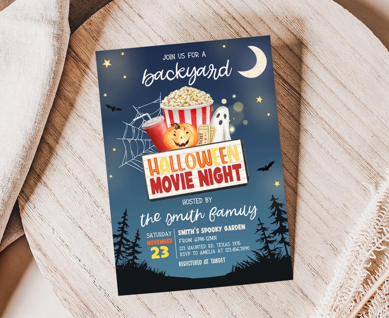 Halloween Movie Invitation