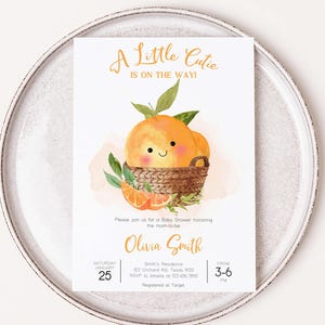 A Little Cutie on the Way Invitation