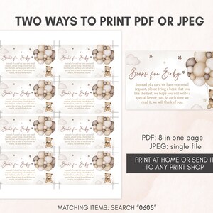two ways to print a baby shower book
