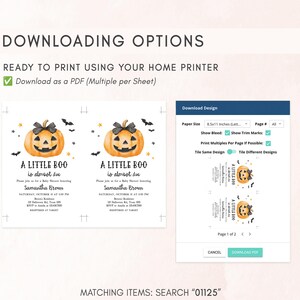 A Little Boo Invitation Template