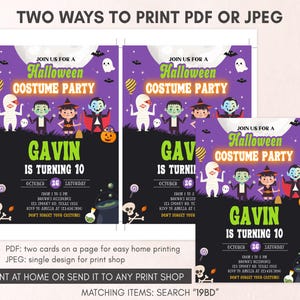 Costume Party Invitation Template