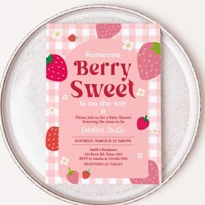 Berry Sweet Baby Shower Invitation