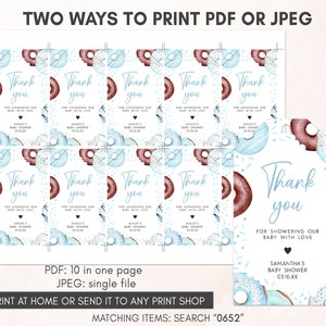 two ways to print a printable thank card