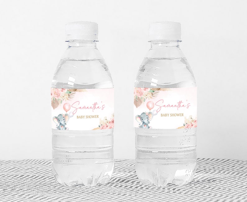 a couple of water bottles sitting on top of a table