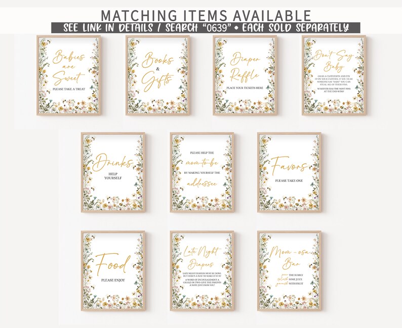 Editable Bee Baby Shower Games Bundle, Mommy to Bee Gender Neutral Baby Shower Game Pack, Wildflower Bee Baby Shower Games Template, 0639 image 6